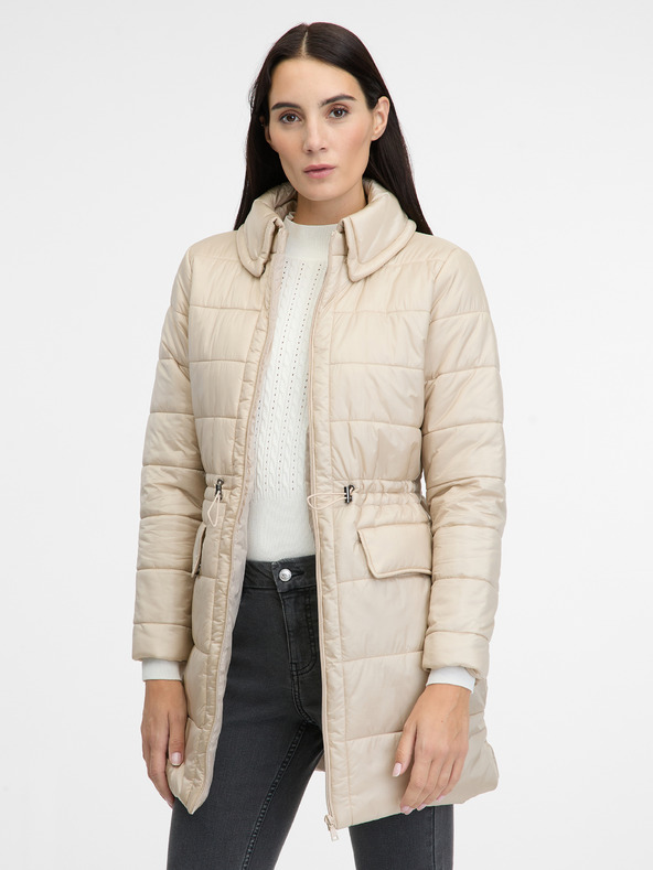 Orsay Cremefarbene Damen-Winterjacke ORSAY