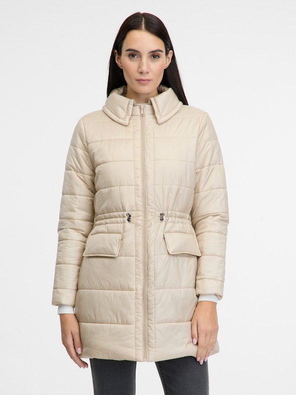 Orsay Cremefarbene Damen-Winterjacke ORSAY