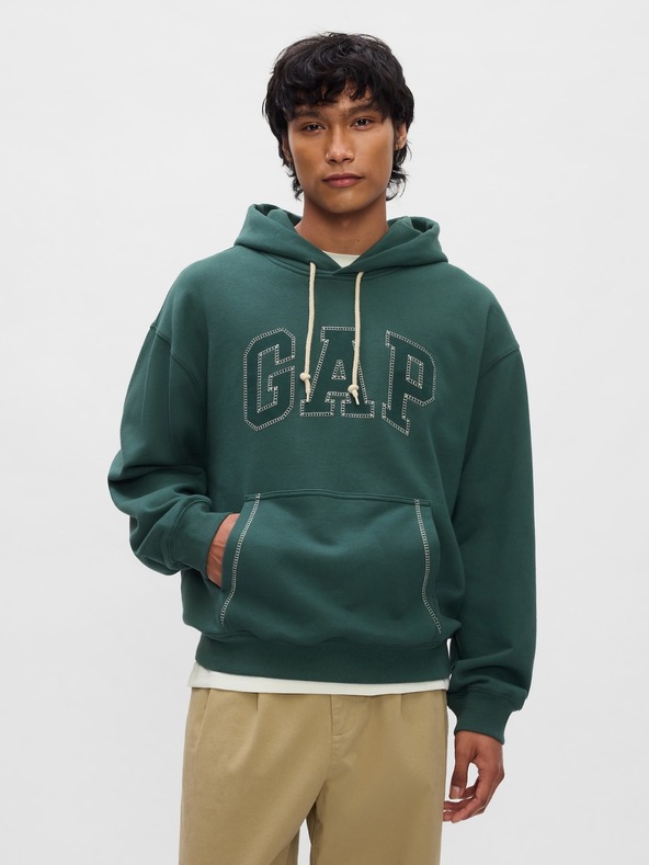 GAP Herren Oversize Sweatshirt mit Logo Stitch GAP