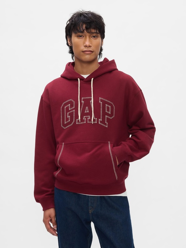 GAP Herren Oversize Sweatshirt mit Logo Stitch GAP