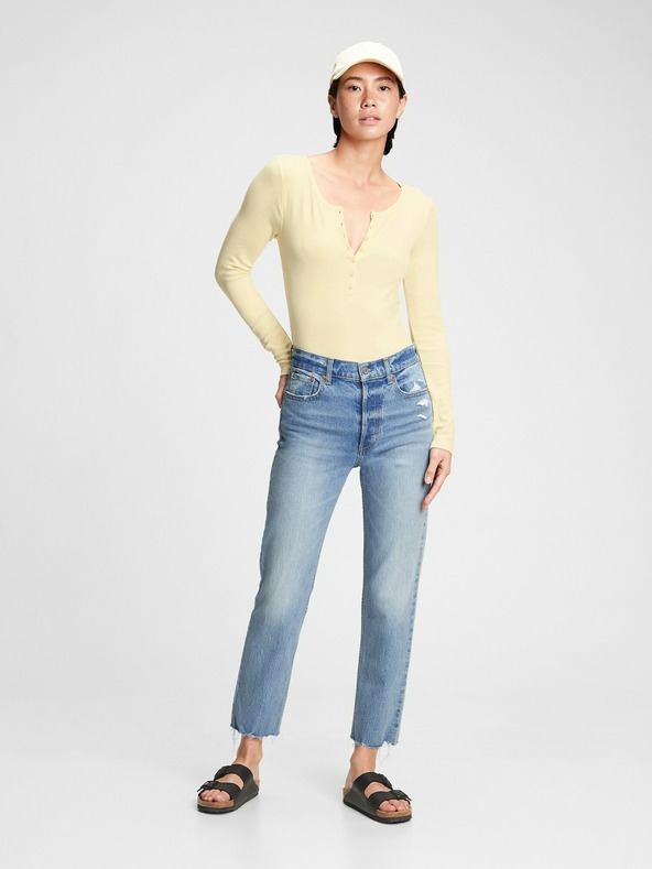 GAP Jeans cheeky straight high rise distressed GAP