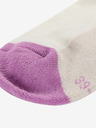 ALPINE PRO Weiße und beigefarbene Damen-Merinowollsocken ALPINE PRO Rode