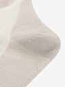 ALPINE PRO Weiße und beigefarbene Damen-Merinowollsocken ALPINE PRO Rode