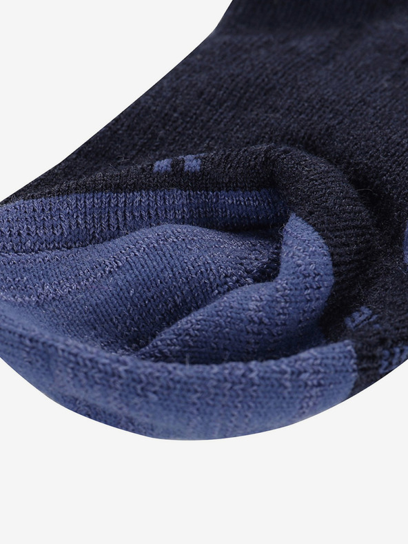 ALPINE PRO Blaue und schwarze Unisex-Socken aus Merinowolle ALPINE PRO PHALTE