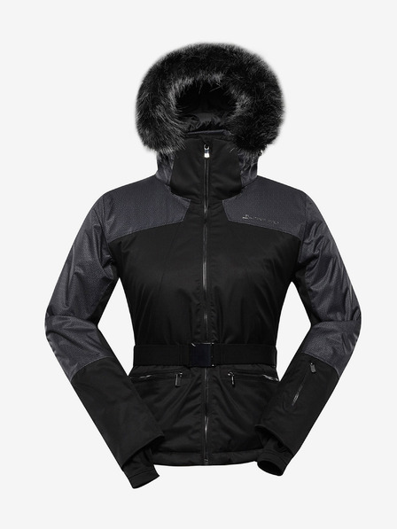 ALPINE PRO Schwarze Damen-Skijacke mit Membrane PTX ALPINE PRO Olada