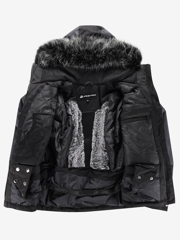 ALPINE PRO Schwarze Damen-Skijacke mit Membrane PTX ALPINE PRO Olada