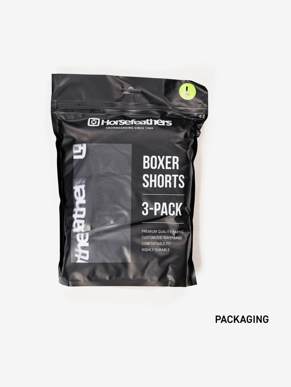 Horsefeathers Frazier 3er Pack Shorts Pferdefedern - grau