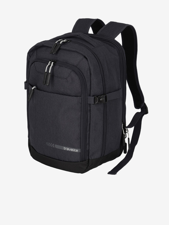 Travelite Schwarzer Damenrucksack Travelite Kick Off Cabin Backpack Anthracite