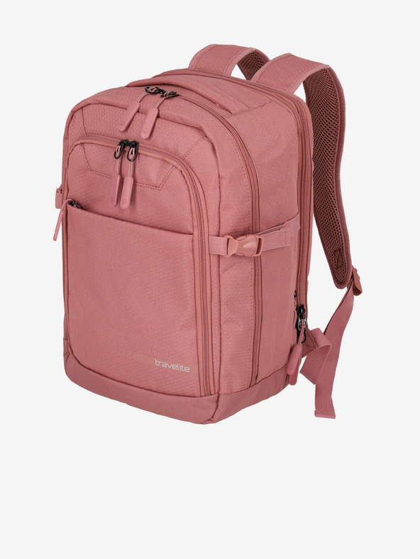 Travelite Rosa Damenrucksack Travelite Kick Off Cabin Backpack Rosé