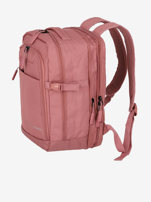 Travelite Rosa Damenrucksack Travelite Kick Off Cabin Backpack Rosé