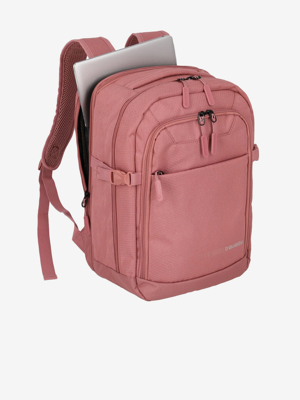 Travelite Rosa Damenrucksack Travelite Kick Off Cabin Backpack Rosé