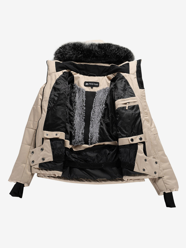 ALPINE PRO Damen-Skijacke mit Ptx-Membran snow ALPINE PRO DAMA weiß pfeffer