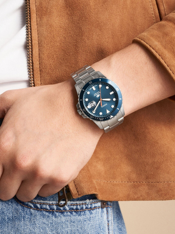 Fossil Damenuhr quadratisch Ring Fossil Raquel Uhrenring