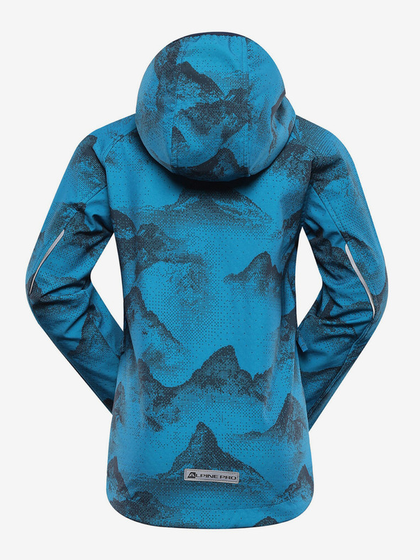 ALPINE PRO Blaue Kinder-Softshell-Jacke mit Membran Alpine Pro Ezoro