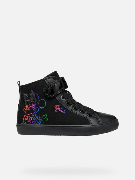 Geox Schwarze Mädchen-Turnschuhe Geox Gisli