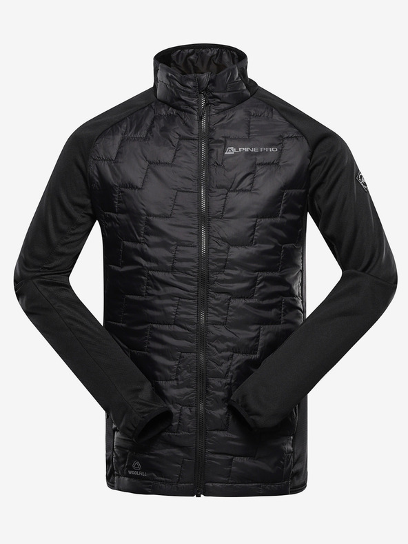 ALPINE PRO Herren Merino-Kapuzenpullover ALPINE PRO JORW schwarz