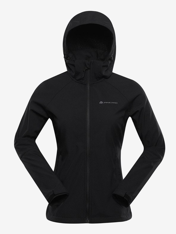 ALPINE PRO Schwarze Damen-Softshell-Jacke mit Membrane Alpine Pro Hoora
