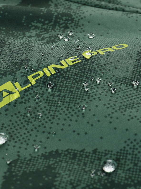 ALPINE PRO Grüne Kinder-Softshell-Jacke mit Membrane Alpine Pro Ezoro