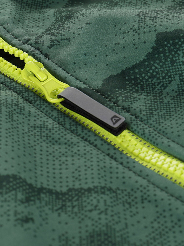 ALPINE PRO Grüne Kinder-Softshell-Jacke mit Membrane Alpine Pro Ezoro