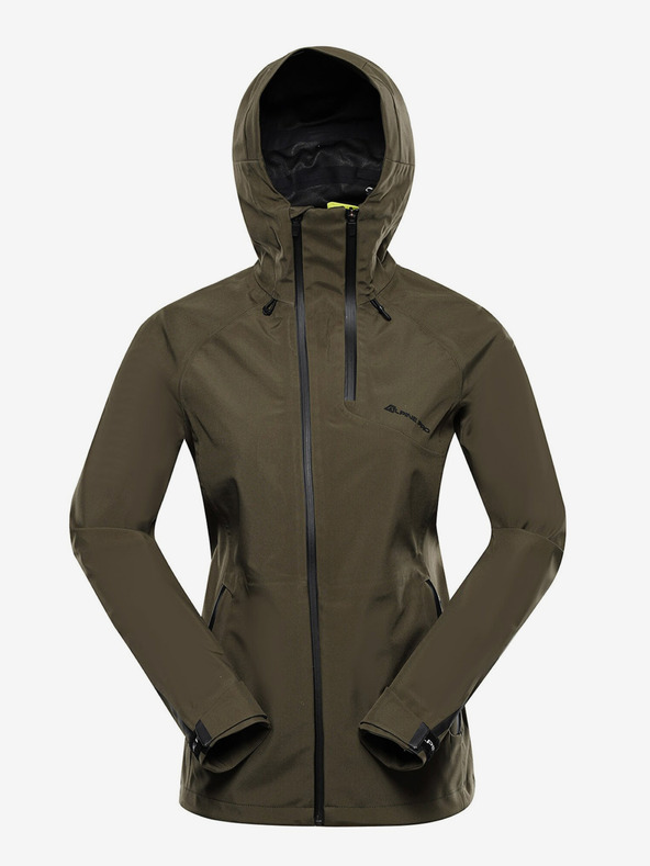 ALPINE PRO Dunkelgrüne Damen-Softshell-Jacke mit Membran Alpine Pro Jerda