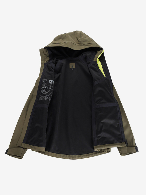 ALPINE PRO Dunkelgrüne Damen-Softshell-Jacke mit Membran Alpine Pro Jerda