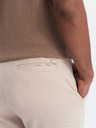 Ombre Clothing Beige Herren Karottenhose Ombre Clothing