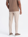 Ombre Clothing Beige Herren Karottenhose Ombre Clothing