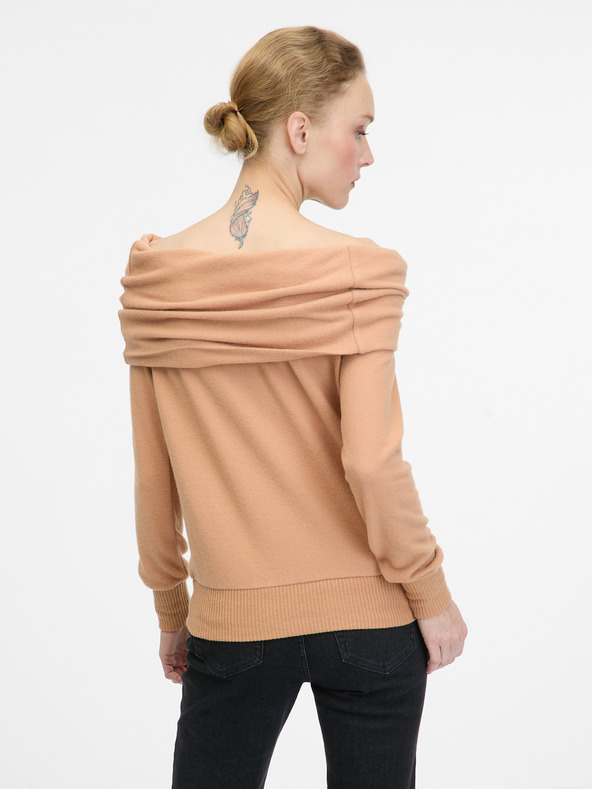 Orsay Hellbraunes Damen-Langarmshirt ORSAY