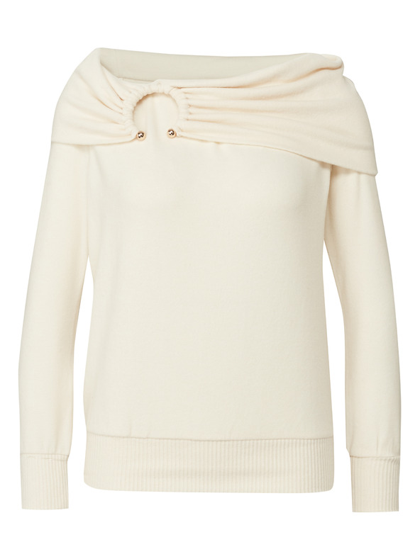 Orsay Cremefarbenes Damen-Langarm T-Shirt ORSAY