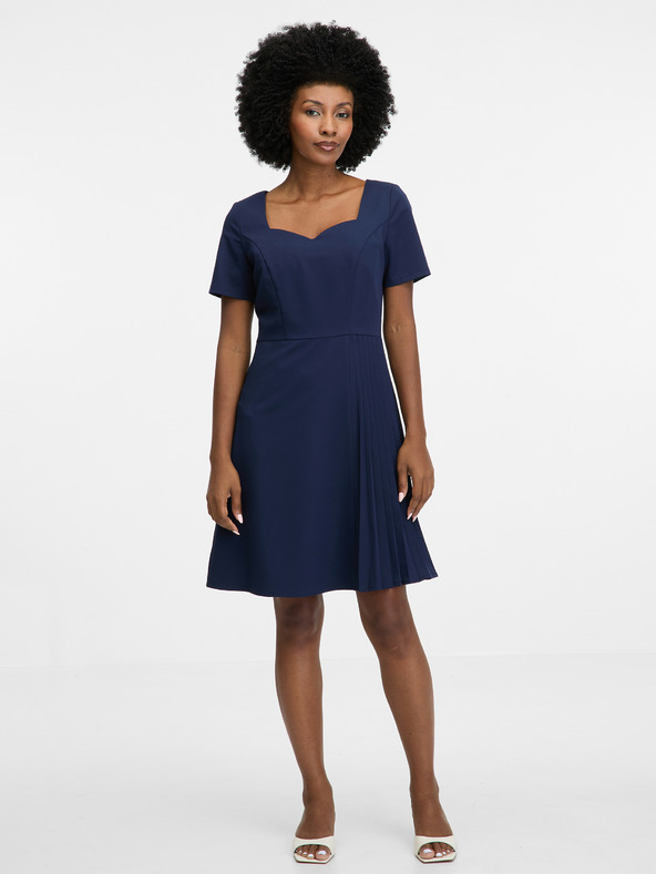 Orsay Blaues knielanges Kleid ORSAY