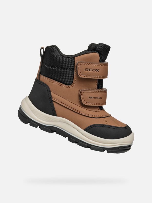 Geox Brown Boys Winter Shoes Geox Flanfil B Abx