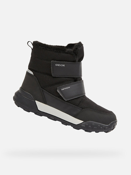 Geox Black Boys Winter Shoes Geox Trekkyup B Abx