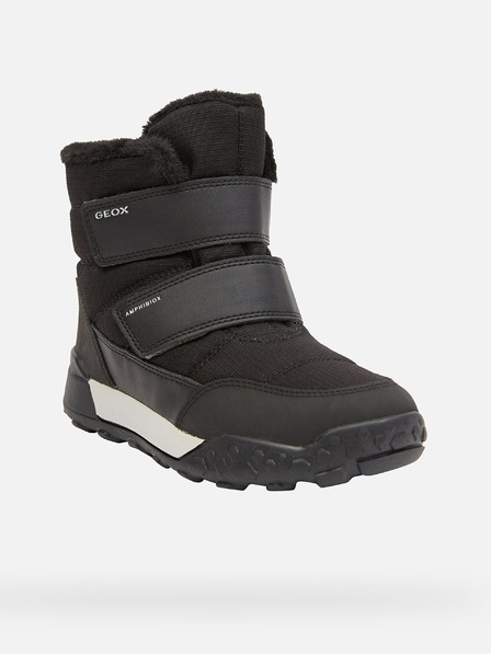 Geox Black Boys Winter Shoes Geox Trekkyup B Abx