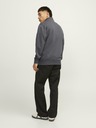 Jack & Jones Graues Jack & Jones Herren-Sweatshirt mit Reißverschluss