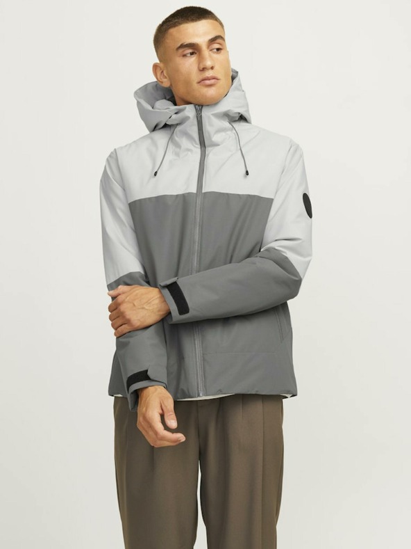 Jack & Jones Graue Herren Jack & Jones Aiden Lightweight Jacke