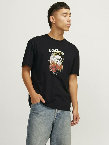 Jack & Jones Schwarzes Jack & Jones Seven Herrenhemd