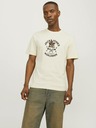 Jack & Jones Jack & Jones Seven Cremefarbenes Herren-T-Shirt
