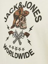 Jack & Jones Jack & Jones Seven Cremefarbenes Herren-T-Shirt