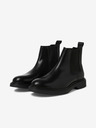 Jack & Jones Schwarze Herren-Chelsea-Stiefel aus Leder Jack & Jones Vaux
