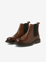 Jack & Jones Dunkelbraune Herren-Chelsea-Stiefel aus Leder Jack & Jones Vaux