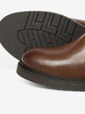 Jack & Jones Dunkelbraune Herren-Chelsea-Stiefel aus Leder Jack & Jones Vaux