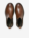 Jack & Jones Dunkelbraune Herren-Chelsea-Stiefel aus Leder Jack & Jones Vaux