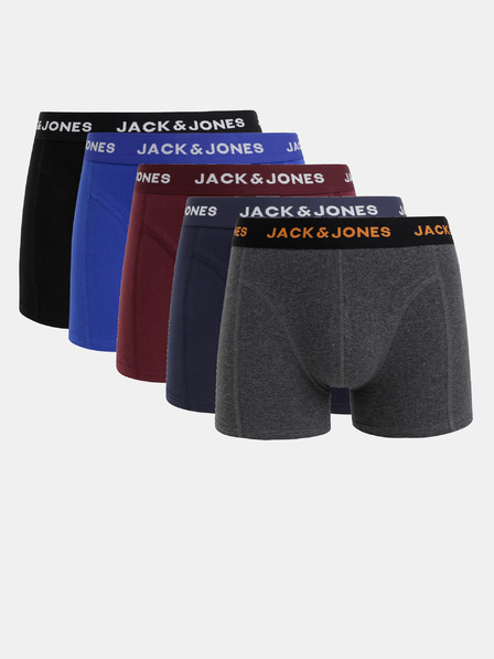 Jack & Jones Fünfer-Set Boxershorts in Blau, Schwarz, Grau und Burgunder Jack & Jones Black Friday