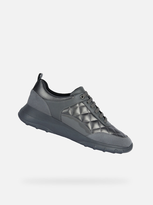 Geox Dunkelgrau Damen Geox Alleniee Turnschuhe