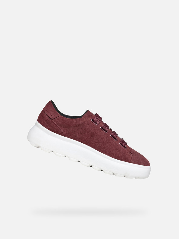 Geox Weinrote Damen-Sneaker Geox Spherica EC4.1