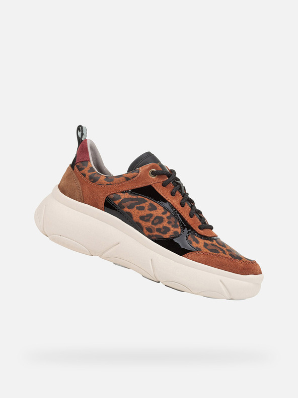 Geox Braune Geox Nebula 2.0 X Damen Turnschuhe