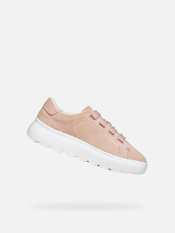 Geox Creme Geox Spherica EC4.1 Damen Turnschuhe