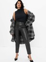 GAP Schmale Hose aus Kunstleder high rise GAP