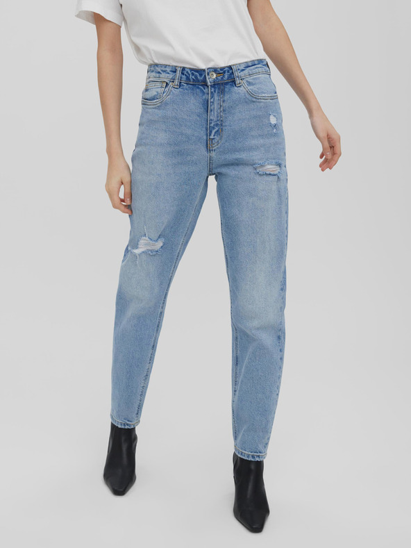 Vero Moda Blaue Jeans mit geradem Schnitt VERO MODA