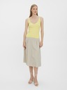 Vero Moda Hellgelbes geripptes Damen-Basic-Tank-Top VERO MODA Glory